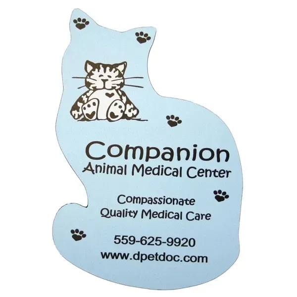 Cat shaped 30 mil outdoor magnet measuring 2.88" x 4.25" and... from ASI 54040 Fey Promo