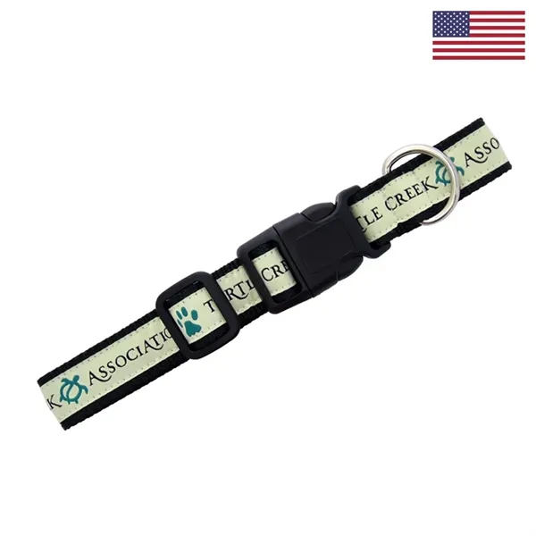Woven Heavy Duty Elite pet collar with a 1" width, side... from ASI 54040 Fey Promo