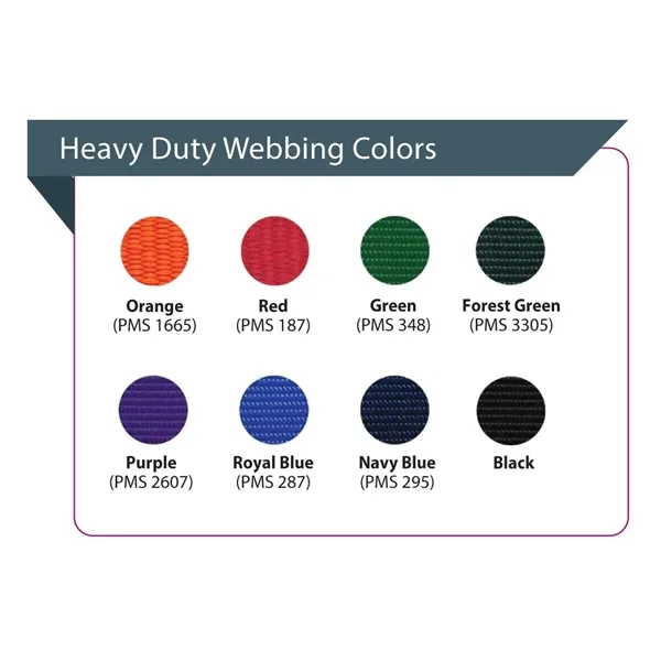 1" Heavy Duty Woven leash with sturdy snap clip hardware, made... from ASI 54040 Fey Promo