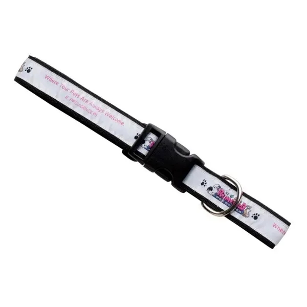 3/4" designer pet collar with side buckle, slide adjuster and D-ring... from ASI 54040 Fey Promo