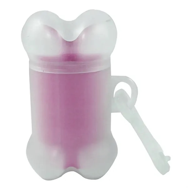 Bone shaped pet trash bag dispenser with 20 poly bags included... from ASI 54040 Fey Promo