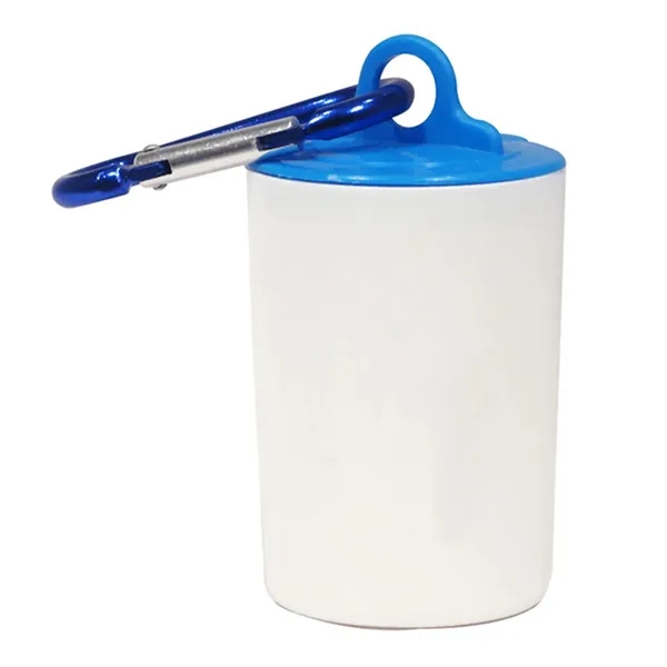 Pet waste bag dispenser with a carabiner attachment, 20 poly bags... from ASI 54040 Fey Promo