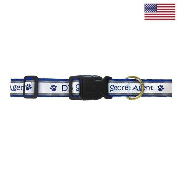 Item #PCG-U 1" Woven Reflective Pet Collar - "Elite" Weave