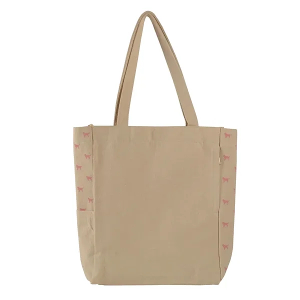 Item #601-6268 Dog Print Canvas Tote Bag
