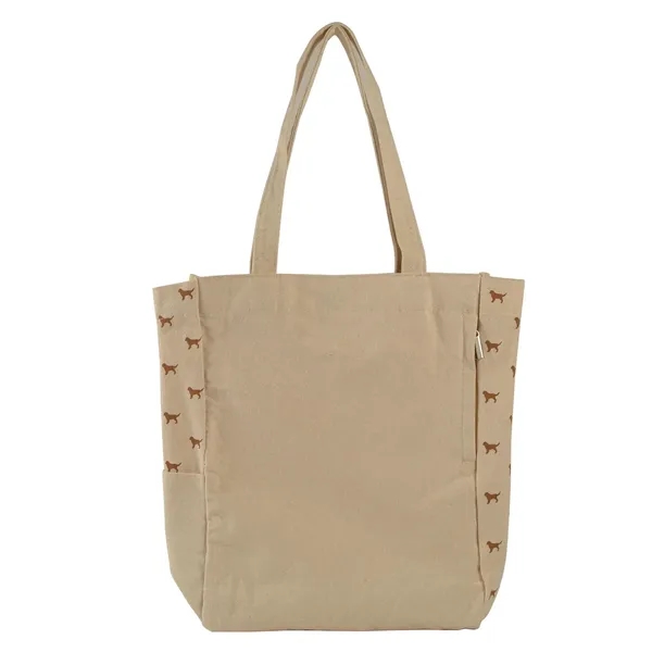 Item #601-6268 Dog Print Canvas Tote Bag