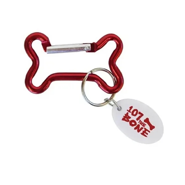 Item #608-2130 Bone Shaped Carabiner Key Ring