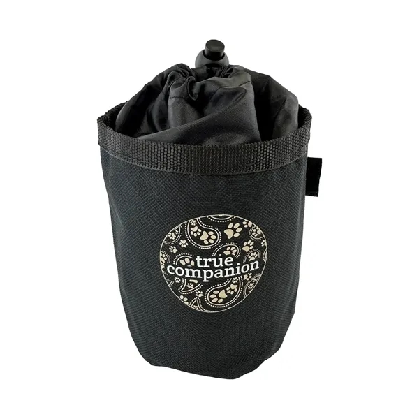 Polyester drawstring pet treat bag measuring 3.5" x 4.5" with a... from ASI 54040 Fey Promo
