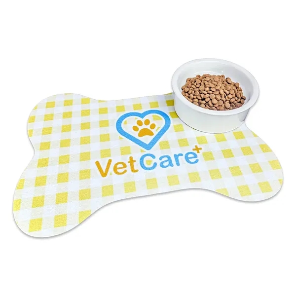 Item #705-6081 Dye Sublimated Bone Shaped Pet Mat