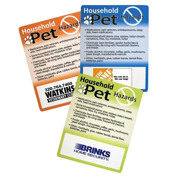 Item #614-9018 Household Pet Hazards Magnet