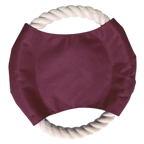 Top-rated Rope Disc with Sewn Woven Patch! Durable 7" diameter, 420D... from ASI 54040 Fey Promo