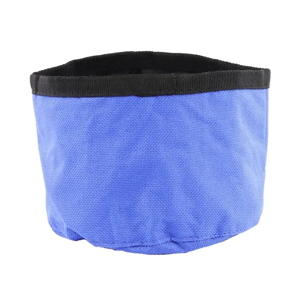 Compact 6" Folding Pet Travel Bowl, polyester Oxford, full-color imprint option.... from ASI 54040 Fey Promo