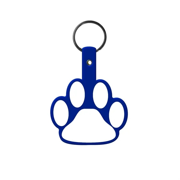 Item #603-0252 Paw Shaped Flexible Key Tag