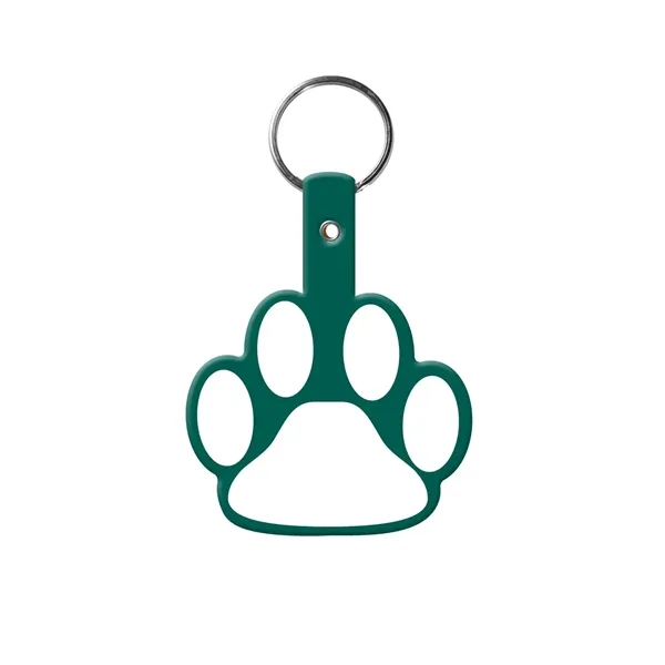 Item #603-0252 Paw Shaped Flexible Key Tag