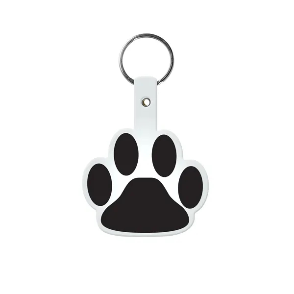 Item #603-0252 Paw Shaped Flexible Key Tag