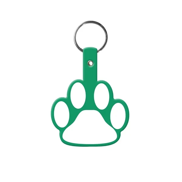 Item #603-0252 Paw Shaped Flexible Key Tag