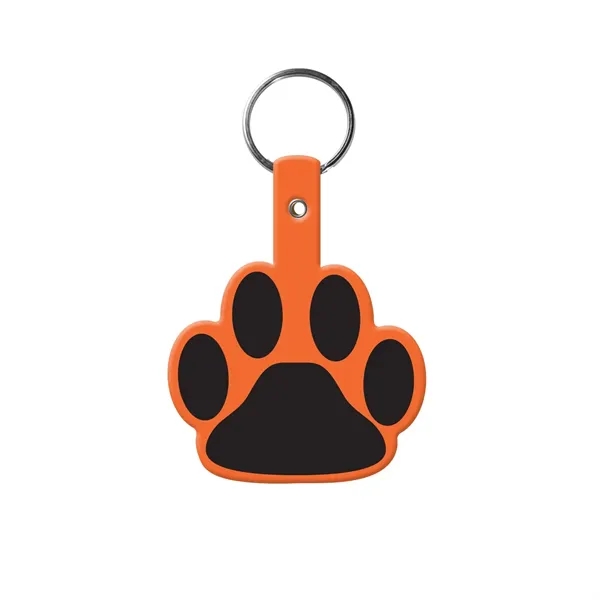 Item #603-0252 Paw Shaped Flexible Key Tag