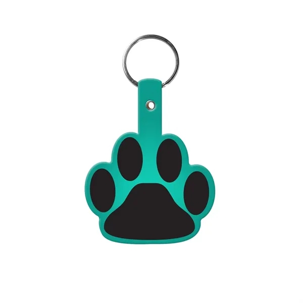 Item #603-0252 Paw Shaped Flexible Key Tag