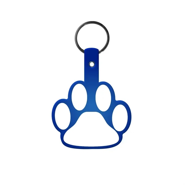 Item #603-0252 Paw Shaped Flexible Key Tag