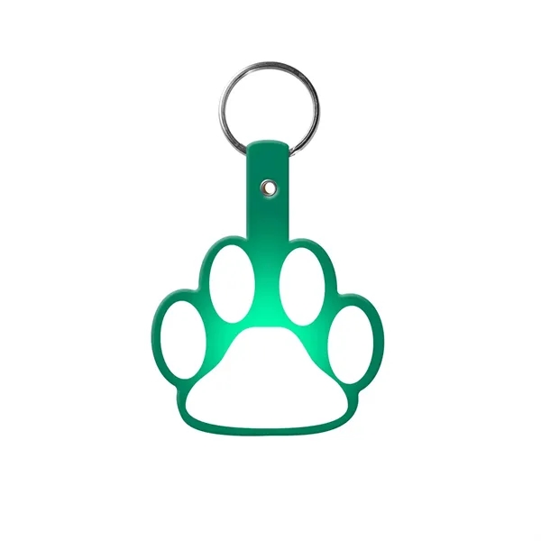 Item #603-0252 Paw Shaped Flexible Key Tag