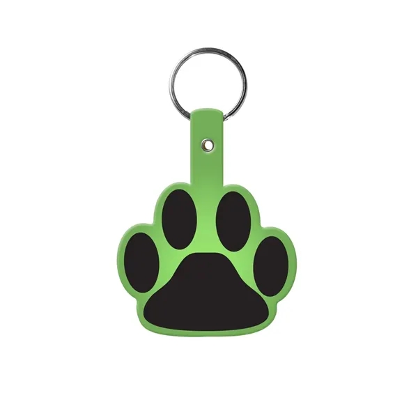 Item #603-0252 Paw Shaped Flexible Key Tag