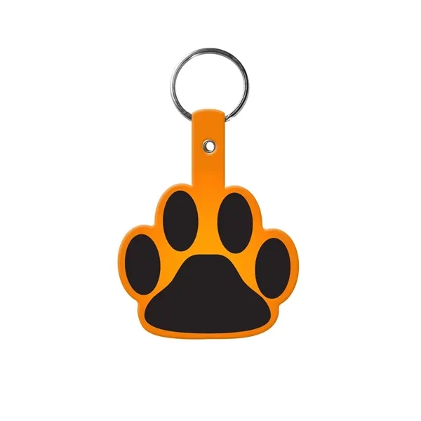 Item #603-0252 Paw Shaped Flexible Key Tag
