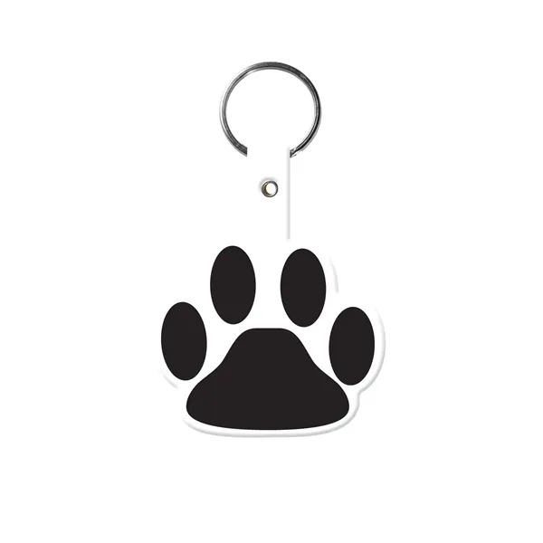 Item #603-0252 Paw Shaped Flexible Key Tag