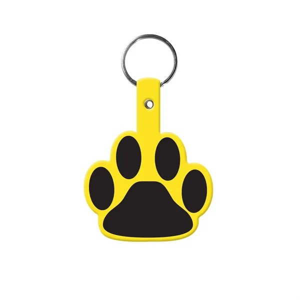 Item #603-0252 Paw Shaped Flexible Key Tag