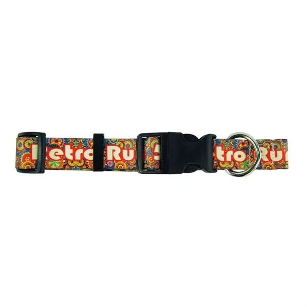 Adjustable 12-18" pet collar made of 100% polyester with full color... from ASI 54040 Fey Promo