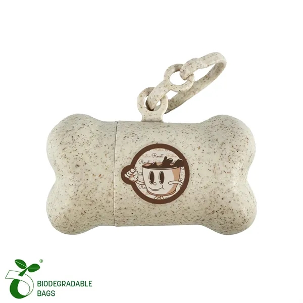 Eco-Friendly Bone Shaped Pet Bag Dispenser with 15 compostable bags. Made... from ASI 54040 Fey Promo