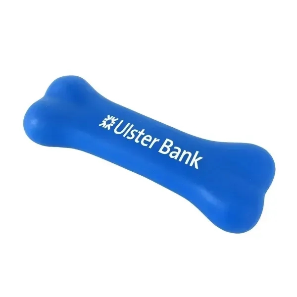 Vinyl dog bone squeak toy with a squeaker embedded and one-color... from ASI 54040 Fey Promo