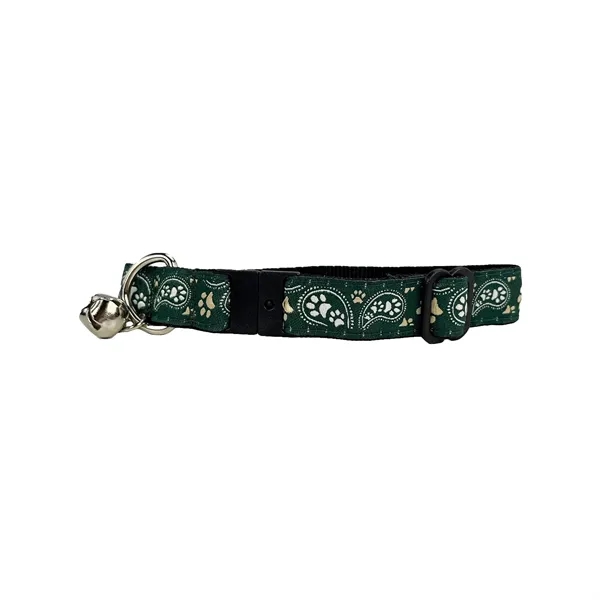 Stylish, adjustable woven cat collar with bell-customizable with your logo on... from ASI 54040 Fey Promo