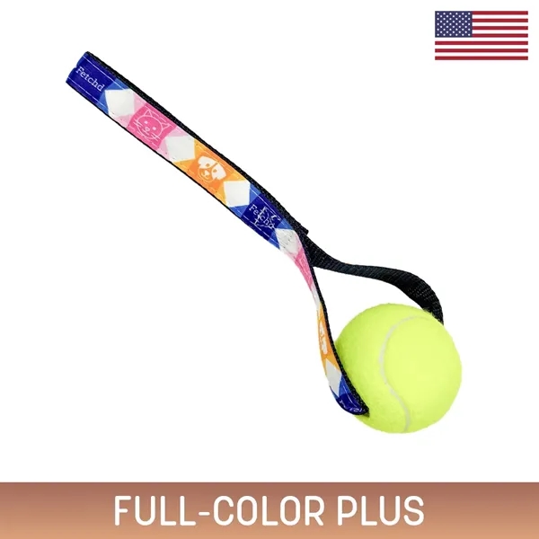 Sublimated tennis ball toss toy-durable, vibrant, and perfect for fun, interactive... from ASI 54040 Fey Promo