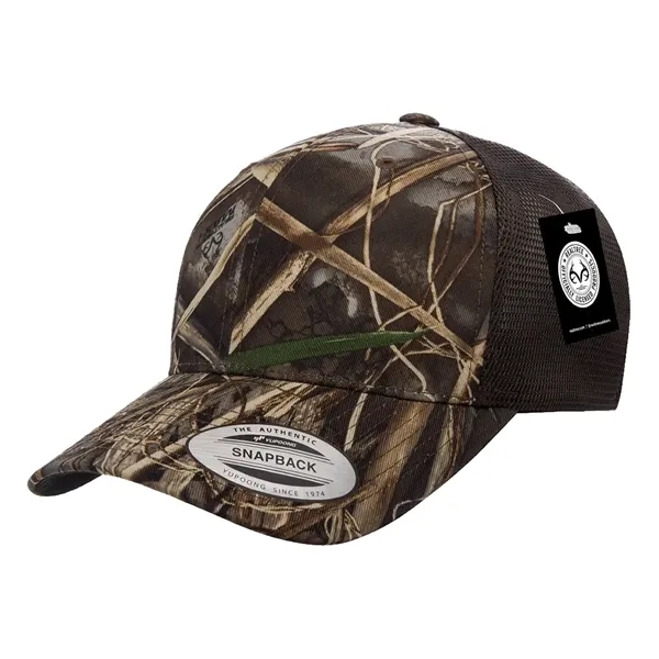 Realtree camo trucker cap with mid profile and snapback-perfect for custom... from ASI 72657 Active Life Promo / Active Life