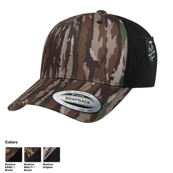 Realtree camo trucker cap with mid profile and snapback-perfect for custom... from ASI 72657 Active Life Promo / Active Life