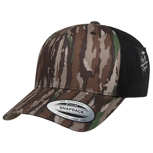 Realtree camo trucker cap with mid profile and snapback-perfect for custom... from ASI 72657 Active Life Promo / Active Life