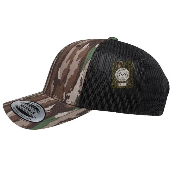 Realtree camo trucker cap with mid profile and snapback-perfect for custom... from ASI 72657 Active Life Promo / Active Life