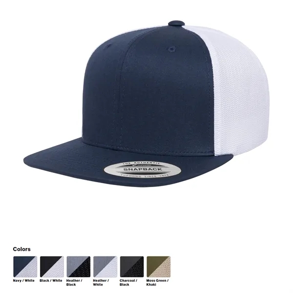 Item #V3411H-6609T YP Classics High Profile 2-Tone Trucker Snapback Cap