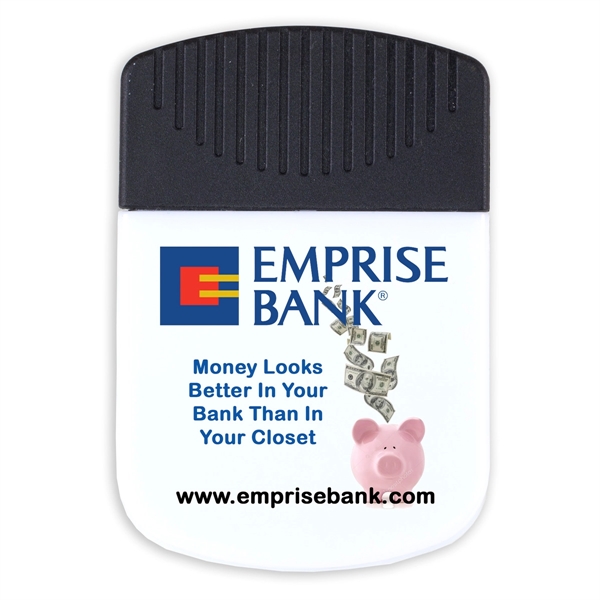 Magnetic clip with rubber handle, comfortable grip and large imprint area.... from ASI 62660 Innovation Line