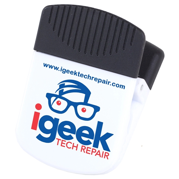 Magnetic clip with rubber handle, comfortable grip and large imprint area.... from ASI 62660 Innovation Line