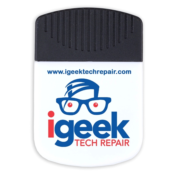 Magnetic clip with rubber handle, comfortable grip and large imprint area.... from ASI 62660 Innovation Line