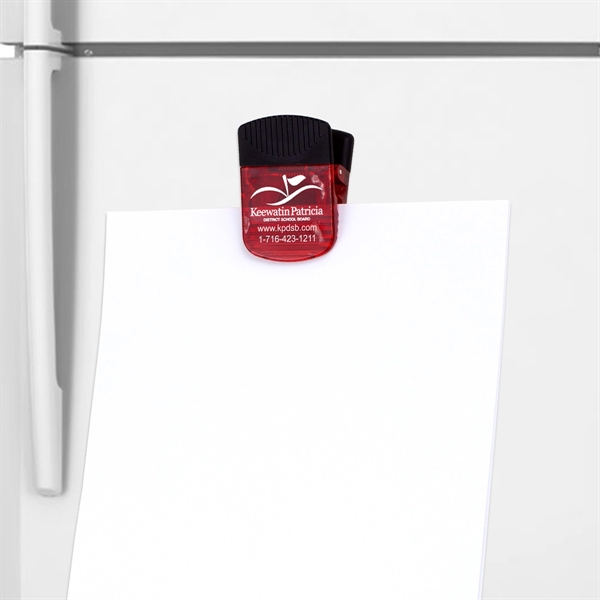 Magnetic clip with rubber handle, comfortable grip and large imprint area.... from ASI 62660 Innovation Line