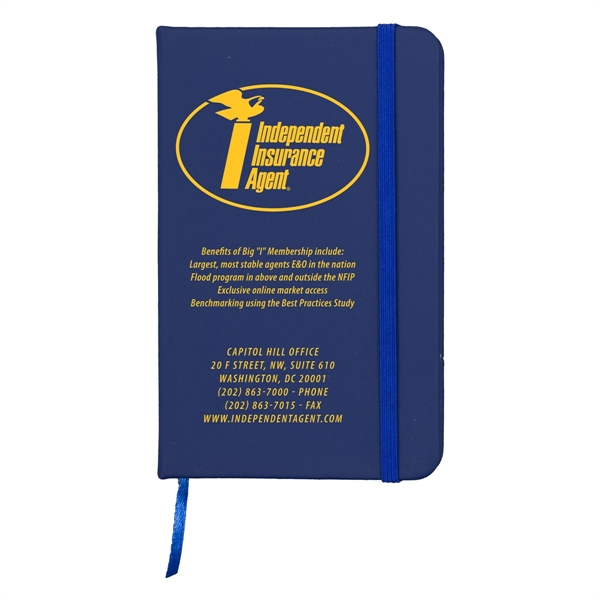80-page unlined notebook with matching color bookmark and closure strap.... from ASI 62660 Innovation Line