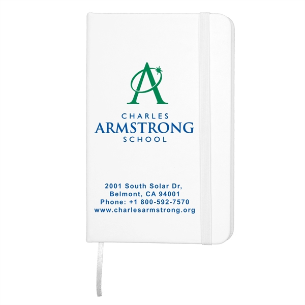 80-page unlined notebook with matching color bookmark and closure strap.... from ASI 62660 Innovation Line