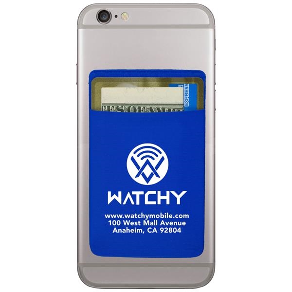 2 1/4 " x 3 1/2" Alpe flexible polyester cellphone wallet... from ASI 62660 Innovation Line