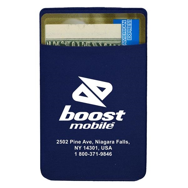 2 1/4 " x 3 1/2" Alpe flexible polyester cellphone wallet... from ASI 62660 Innovation Line