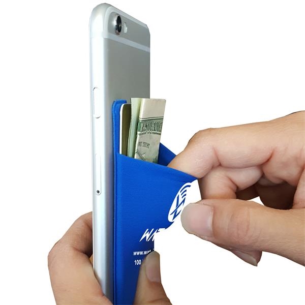 2 1/4 " x 3 1/2" Alpe flexible polyester cellphone wallet... from ASI 62660 Innovation Line