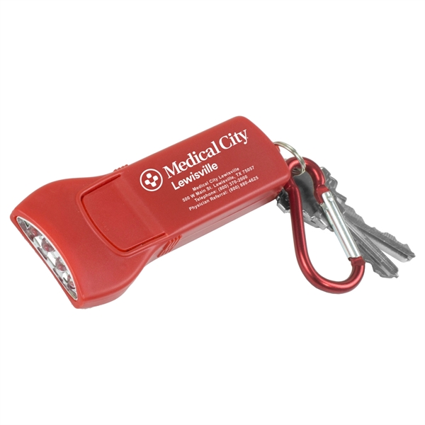 4 LED flashlight / keyholder with carabiner.... from ASI 62660 Innovation Line