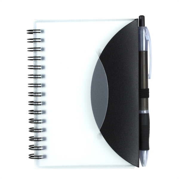 Spiral notebook with matching color pen, tuck flap cover, 70 sheets... from ASI 62660 Innovation Line