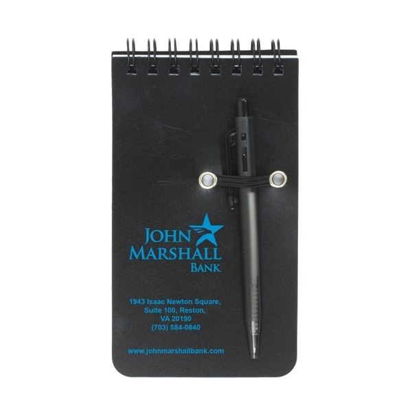 Flip open 50 page spiral bound jotter notepad with polypropylene cover... from ASI 62660 Innovation Line