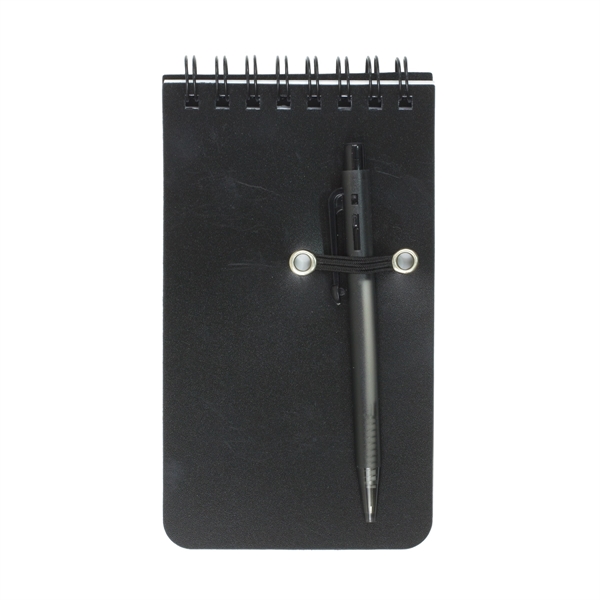 Flip open 50 page spiral bound jotter notepad with polypropylene cover... from ASI 62660 Innovation Line